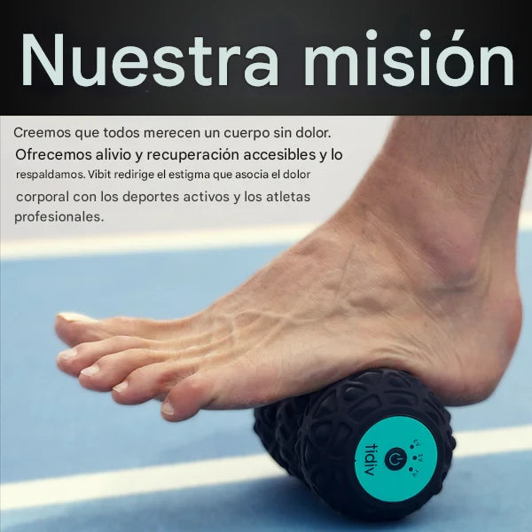 Rodillo de masaje vibratorio portátil
