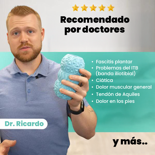 Rodillo de masaje vibratorio portátil